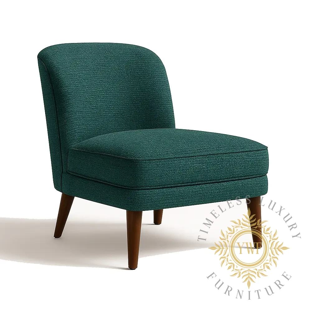Aveline Slipper Chair — Coffee (FibreGuard) glamour shot