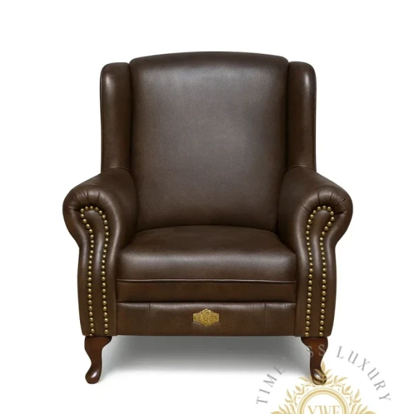 Harrington Wingback — Woodlands Buffed Brown (white background)